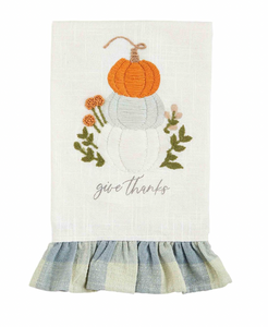 Ruffle Hem Tea Towel