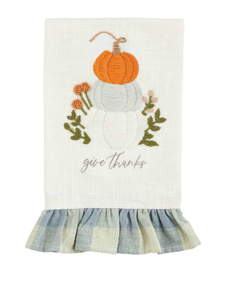 Ruffle Hem Tea Towel
