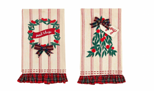 Velvet Applique Tea Towel
