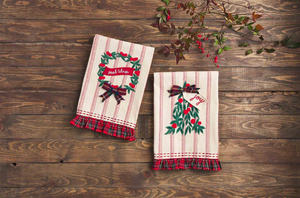 Velvet Applique Tea Towel