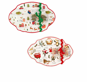 Christmas Plate with Toothpicks