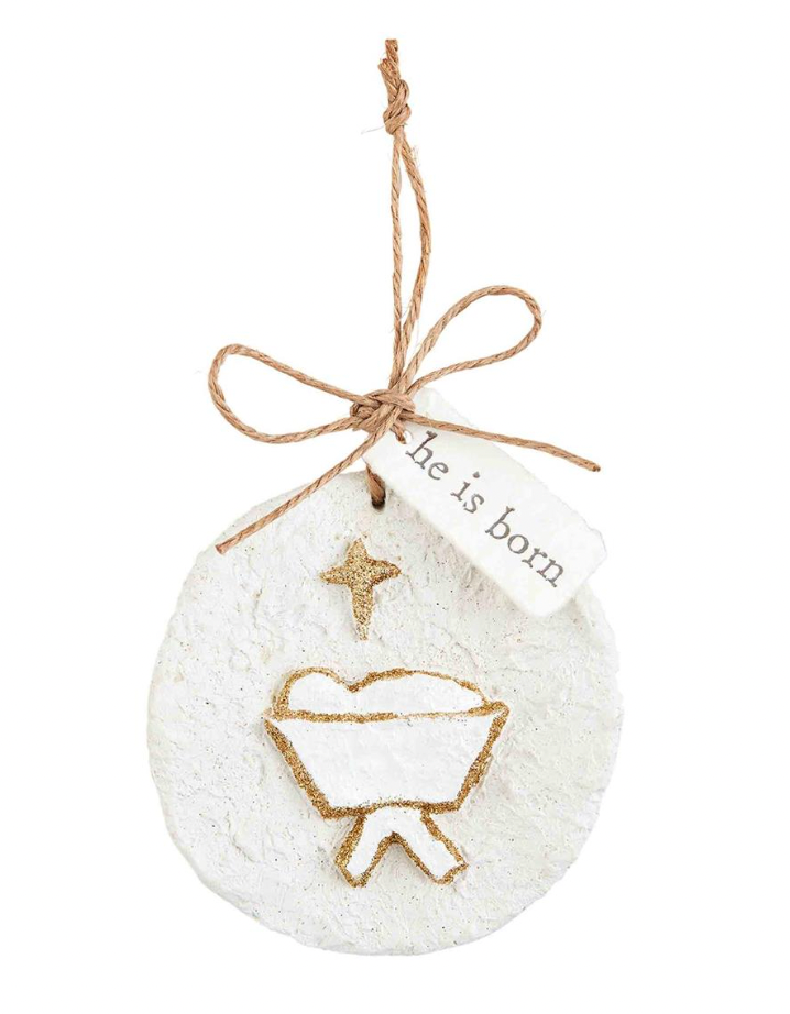 Paper Mache Glitter Ornament