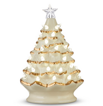 Load image into Gallery viewer, Vintage White and Gold Tree
