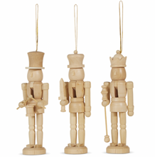 Load image into Gallery viewer, Wood Nutcracker Ornament
