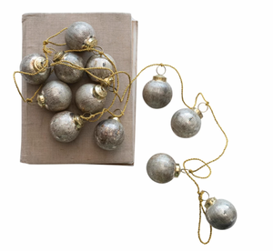 Glass Ball Ornament Garland