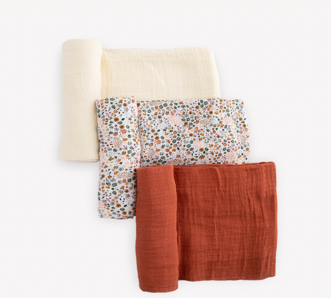 Pressed Floral Swaddle Pack