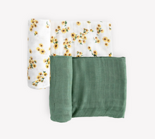 Load image into Gallery viewer, Deluxe Swaddle 2 Pack- Sunflower
