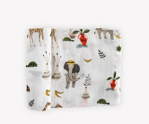 Deluxe Swaddle- Safari Social