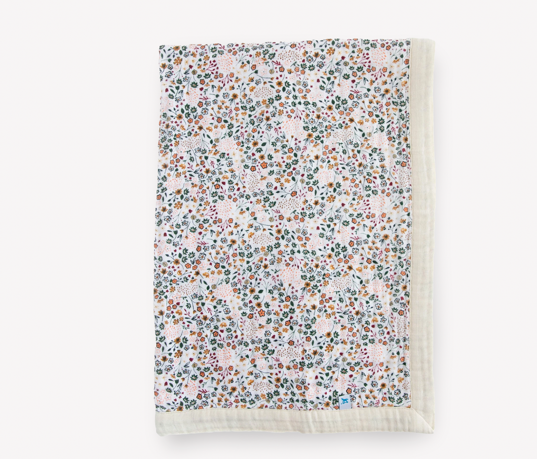 Cotton Muslin Quilt- Pressed Petals