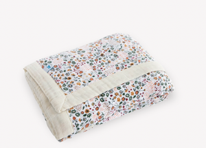 Cotton Muslin Quilt- Pressed Petals