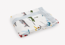 Load image into Gallery viewer, Deluxe Muslin Baby Quilt- Air Show
