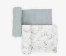 Load image into Gallery viewer, Organic Swaddle Set- Pencil Floral
