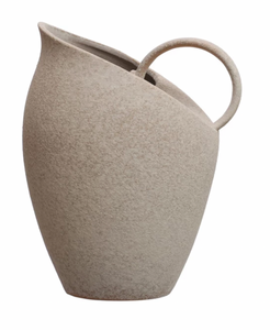 Quart Textured Stoneware Pitcher