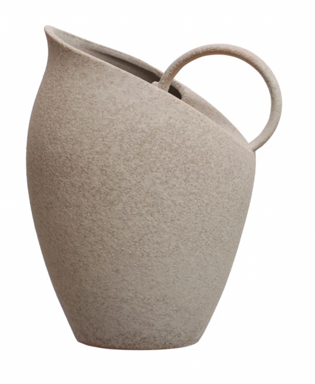 Quart Textured Stoneware Pitcher