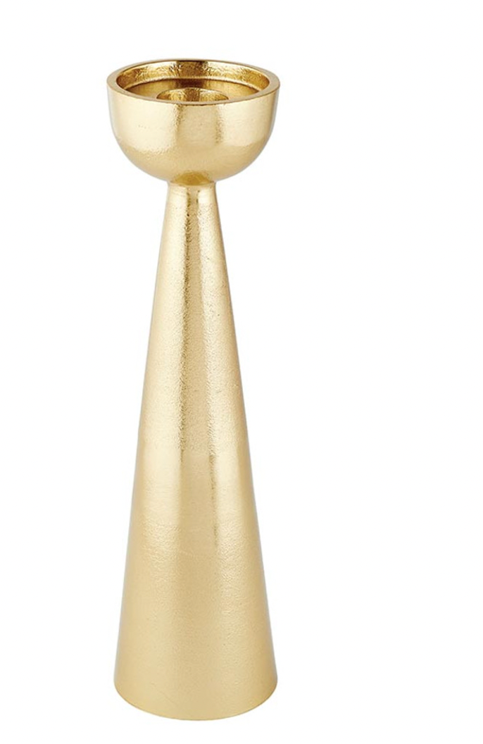 Gold Pillar Candle Holders
