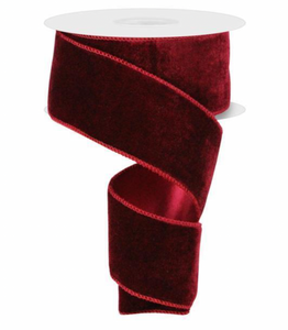 Burgundy Velvet Ribbon