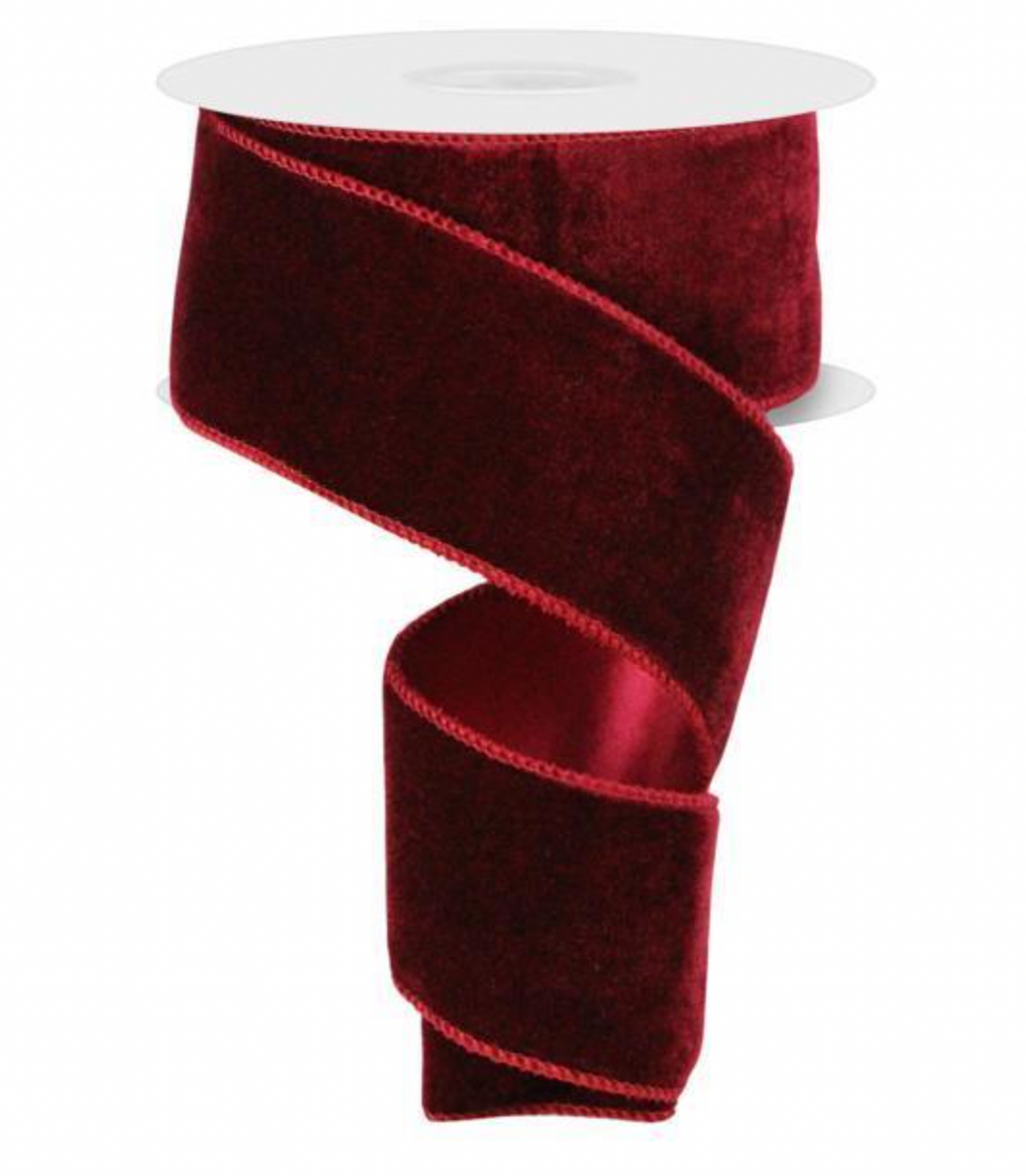 Burgundy Velvet Ribbon