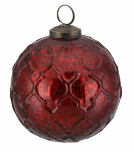 Quatrefoil Glass Ornament