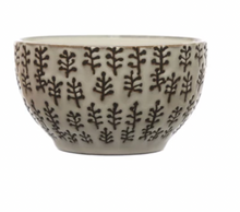 Load image into Gallery viewer, Stoneware Bowl w/ Wax Relief Pattern
