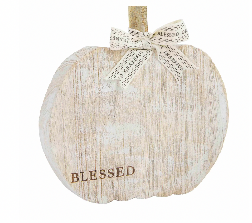 Wood Pumpkin Sitter