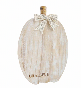 Wood Pumpkin Sitter