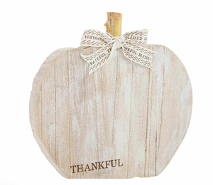 Wood Pumpkin Sitter