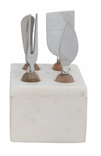 Load image into Gallery viewer, Cheese Servers + Marble Stand
