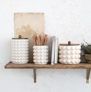 Dot Stoneware Canister