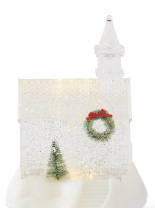 Water Spinning LED Church