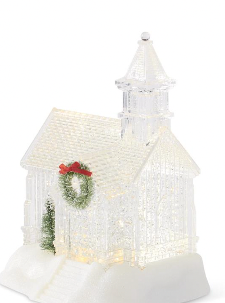 Water Spinning LED Church