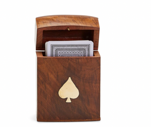 Wooden Playing Card Set Box