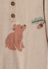 Load image into Gallery viewer, Bear Knit Baby Jumpsuit
