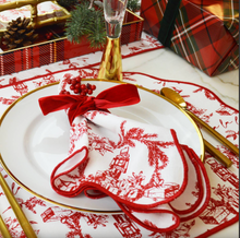Load image into Gallery viewer, Holiday Scalloped Napkin
