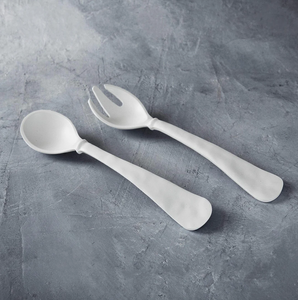 Large Salad Servers (White)