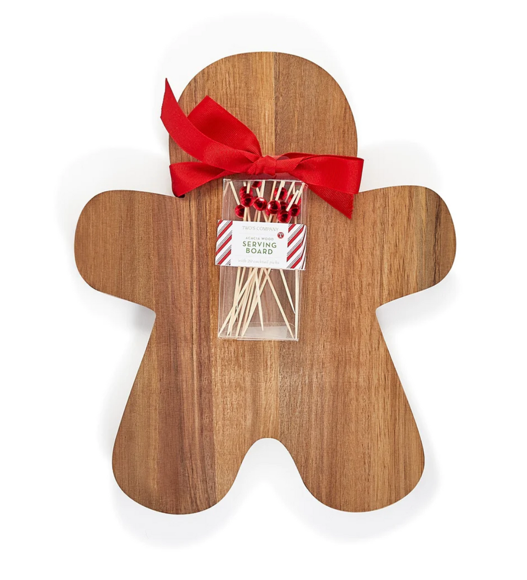 Gingerbread Board with Cocktail Picks