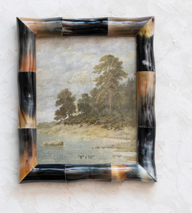 Horn Photo Frame (Holds 8" x 10" Photo) (Each One Will Vary)