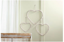 Load image into Gallery viewer, BEADED HEART DECORATIVE HANGER
