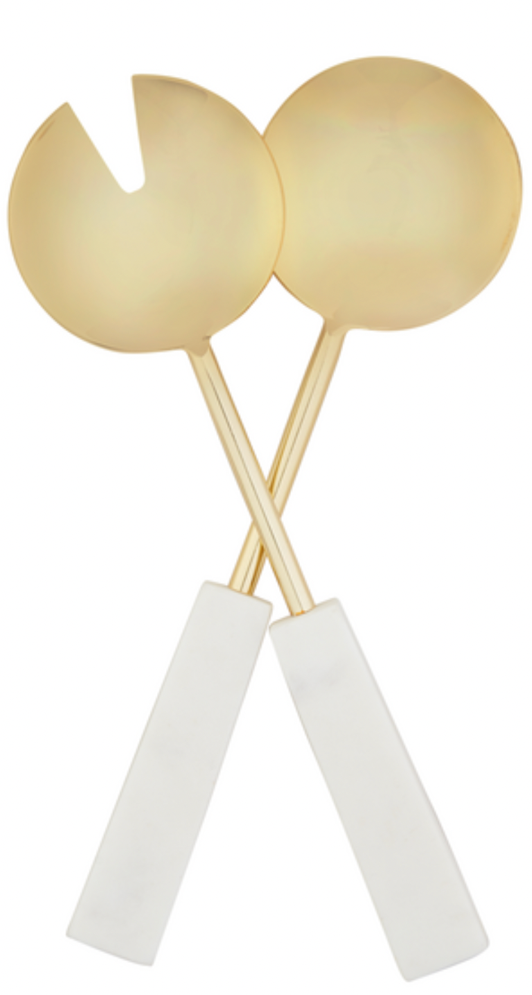 Marble + Brass  Serving Set
