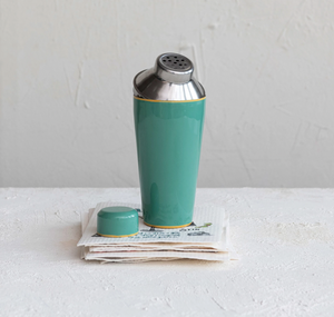 Enameled Stainless Steel Cocktail Shaker