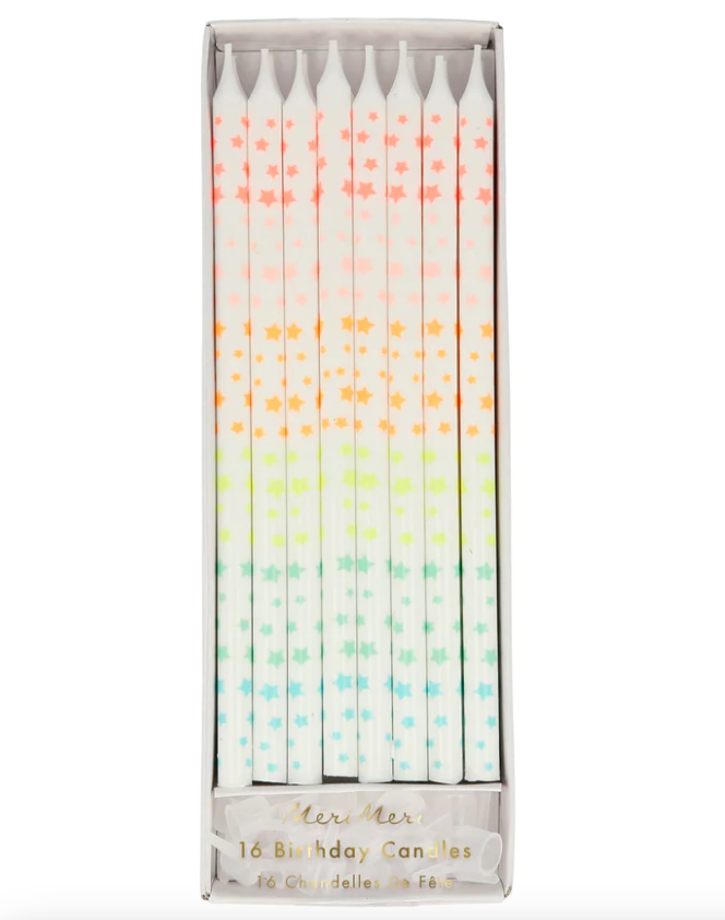 Star Pattern Candles