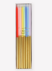 Gold Dipped Rainbow Mix Candles