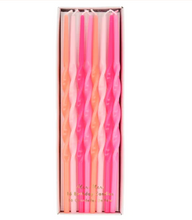 Load image into Gallery viewer, Pink Twisted Long Candles
