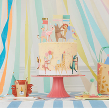 Load image into Gallery viewer, Animal Parade Cake Wrap &amp; Toppers
