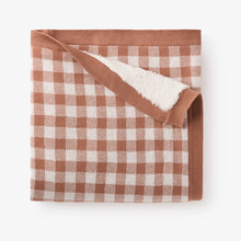 Load image into Gallery viewer, Rust Gingham Baby Blanket
