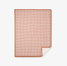 Load image into Gallery viewer, Rust Gingham Baby Blanket
