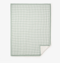 Load image into Gallery viewer, Sage Gingham Baby Blanket
