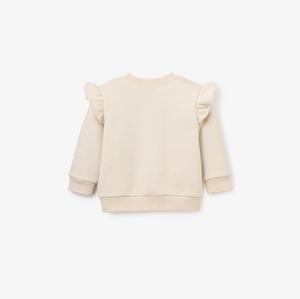 "Loved" Flutter Sleeve Pullover