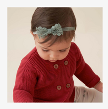 Load image into Gallery viewer, Holiday Lacey Baby Bow Set
