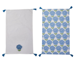 Hydrangea Set of 2 Dish Towels