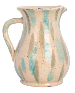 Hand-Painted Terra-cotta Pitcher